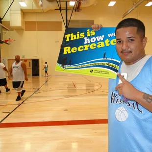Lunch Basketball League for folks who want to play during the noon hour Tues - Thurs.