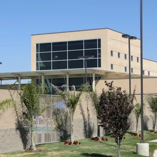 View from parking lot