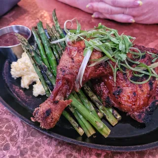 Smoked BBQ Chicken and Grits