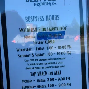 business hours