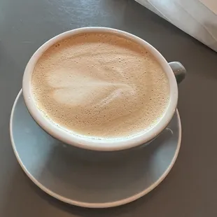 Decaf latte with almond milk