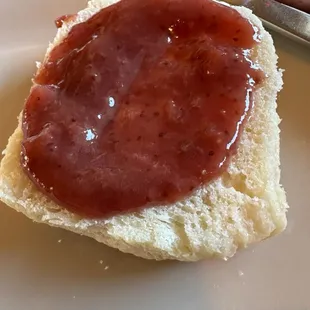 Biscuit w/ homemade strawberry preserves