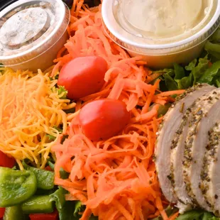 Chicken Garden Salad. LOVE getting this for lunch!
