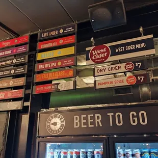 Rotating selection of cider