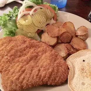 West Side Diner tenderloin with hand-cut potato discs.