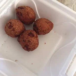 Hush puppies with honey butter