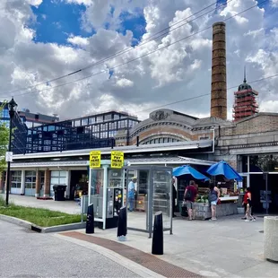 the outside of the building