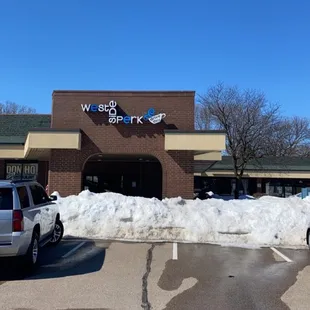 The front of the building, they do have a drive thru