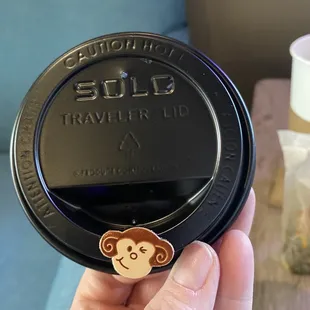 ADORABLE monkey placed into hot drinks!