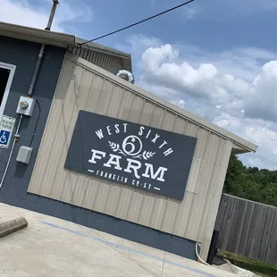 the front of the building