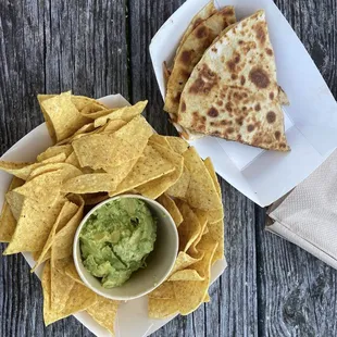 Chips and guacamole