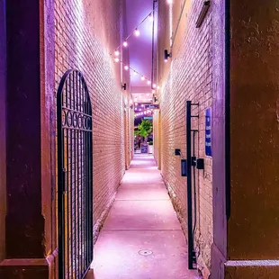 Several alley-ways lead you to the hidden courtyard from Market