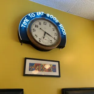 a clock on the wall