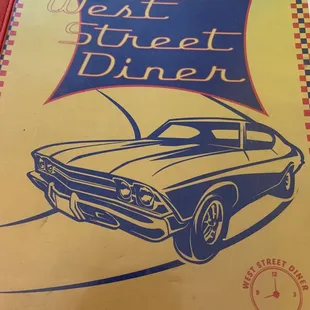 Menu cover
