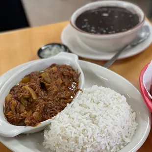 Ropa Vieja and black beans