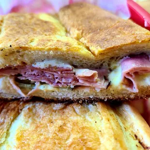 a close up of a sandwich