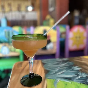 Peach margarita on ice