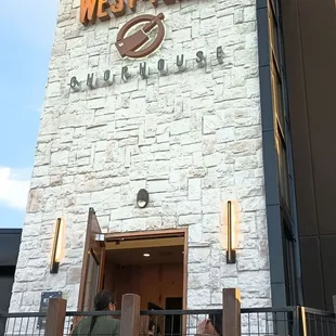 the front of the restaurant