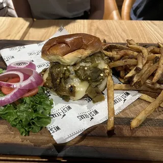 Asadero Green Chile Burger