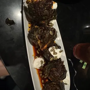 Brussel sprouts w Chimichuri sauce