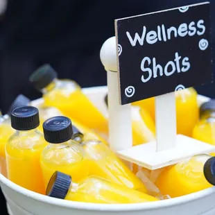 WELLNESS SHOT Organic Turmeric, Ginger, Orange Juice, Lime Juice, Honey and Black Pepper