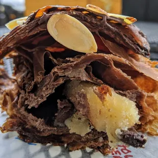 West Town Bakery &amp; Diner 09-08-2020: Chocolate Almond Croissant (interior)