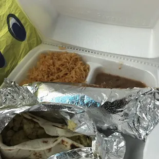 a tray of mexican food