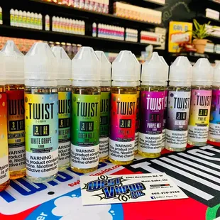 The Delicious Twist Line! Great Fruity Flavors!