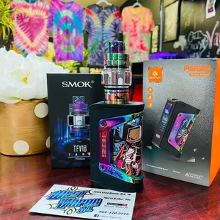 A Gorgeous Rainbow Aegis Legend With The Smok Tfv18 Tank On It. What An Awesome Kit!