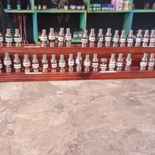 Some of the juices you can try on, we love slug juice!!