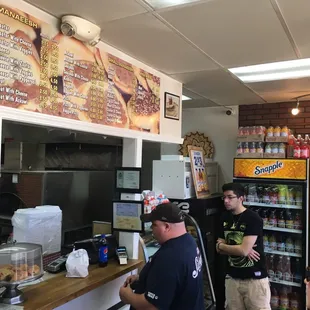 customers at the counter