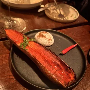 Graffiti eggplant! So good.