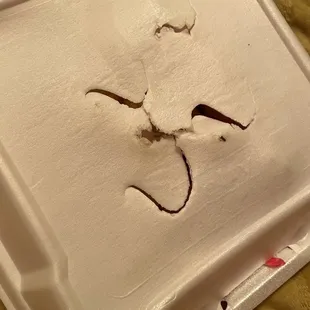 i can&apos;t believe this is what i wait 45min delivery for. If the destroyed box wasn&apos;t enough the fish is gooey and inedible
