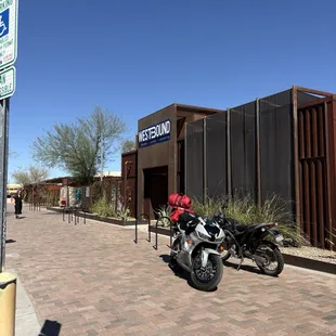 The grey ghost outside