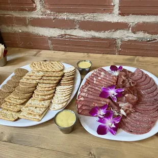 a variety of appetizers