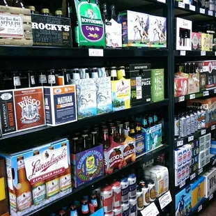 a wide selection of beer