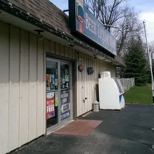 the outside of the building