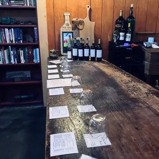 The tasting was all set for our arrival