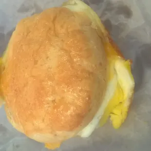 Egg and cheese biscuit