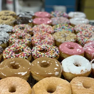 a variety of doughnuts