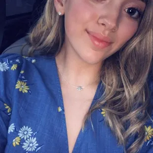 my hair right after my appointment colored and styled by courtney :)