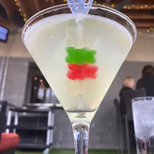 Gummy bear martini