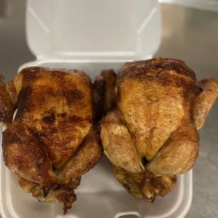 2 Whole Chicken nicely roasted
Only  $27.26