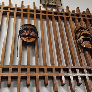 Masks on the wall