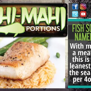 This delicious sport fish is one of a kind with its mild taste and meaty texture! Low in fat, it is a bodybuilder's favorite fish!