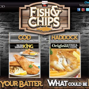 Choose a raw version of one of our popular fish to take home and bread or batter yourself to make phenomenal fish &amp; chips at home!
