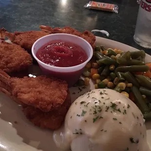 Butterfly breaded shrimp -really good and crispy