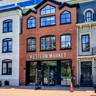 the front of the building