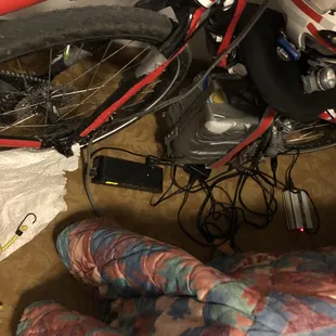 Interior: effective connections to recharge the three 20A eBatteries