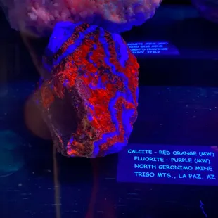 Fluorescent calcite from Afghanistan